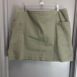 Olive Green Women's Skirt